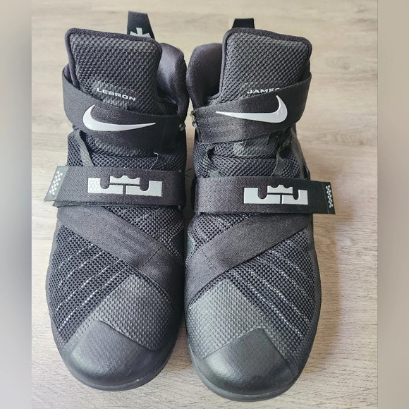 Nike LeBron Soldier 9 flyease blackout athleisure althletic sports men size 12 - Picture 6 of 14